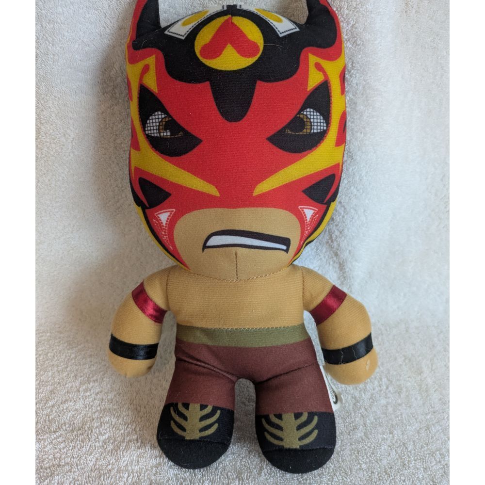 WWE Lucha Libre Wrestler Plush Toy‎ Stuffed Action Figure Red Mask Character 12"